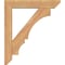 Ekena Millwork Balboa Slat Smooth Bracket w/ Offset Brace, Western Red Cedar, 5 1/2"W x 26"D x 30"H BKT0604X26X30BOA06SWR - alternate 4